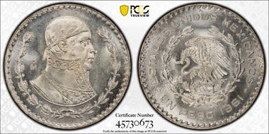 1961-Mo Peso KM-459 MS66