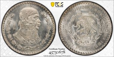 1961-Mo Peso KM-459 MS67