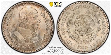 1962-Mo Peso KM-459 MS66