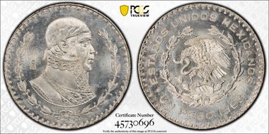 1963-Mo Peso KM-459 MS66+