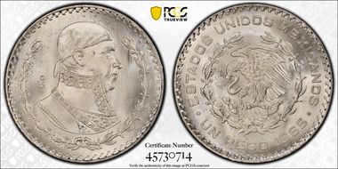 1965-Mo Peso KM-459 MS66