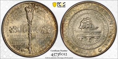 1936 50C Norfolk MS67