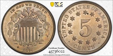 1876 5C MS63