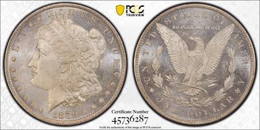 1879-O $1 MS62PL