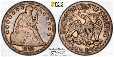 1872 $1 F15
