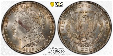 1885 $1 MS64
