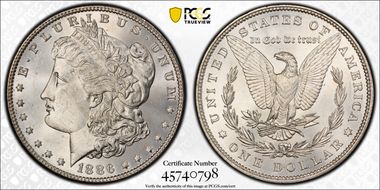 1886 $1 MS64