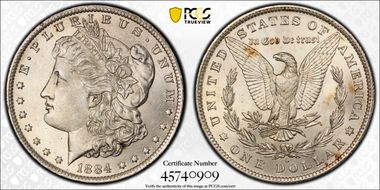 1884-O/O $1 VAM 10 MS64