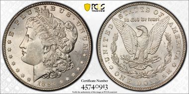 1886 $1 MS62