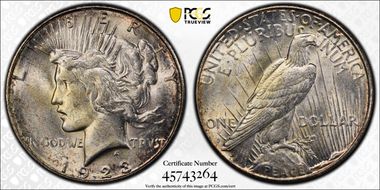 1923-S $1 MS62