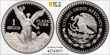 1988-Mo Onza Libertad Ag PR69DCAM