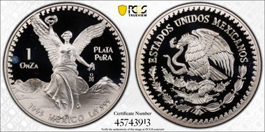 1995-Mo Onza Libertad Ag PR68DCAM