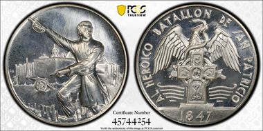 "1847" (1960) Medal Grove-768a Ag St. Patrick's Battalion SP65