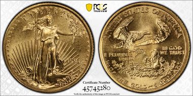 1994 $5 Gold Eagle MS69