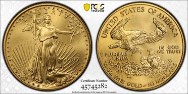 1997 $10 Gold Eagle MS69