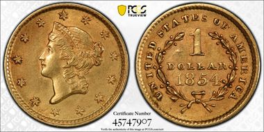1854 G$1 Type 1 N1