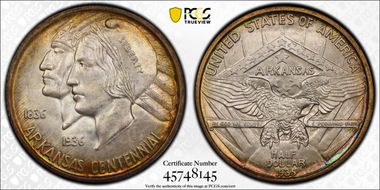 1935 50C Arkansas MS67