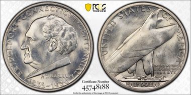 1936 50C Bridgeport MS65