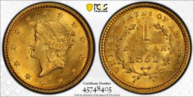 1851 G$1 MS64