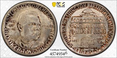 1946 50C Booker T. Washington MS66