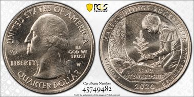 2020-W 25C Marsh-Billings-Rockefeller NP V75 MS66