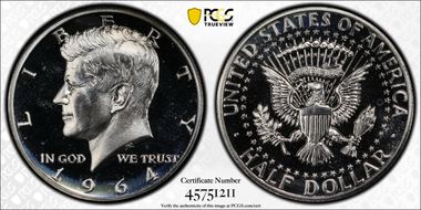 1964 50C Accented Hair, FS-401 PR66