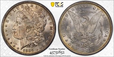 1885-O $1 MS62