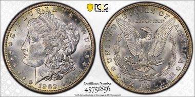 1902-O $1 MS62