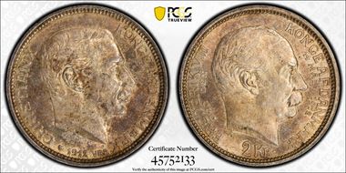 1912 VBP AH 2 Kr Accession KM-811 AU58