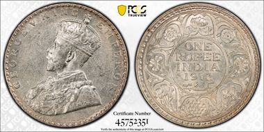 1912(B) Rupee SW-8.19 Prid-218 AU55