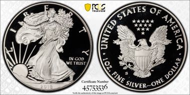 2018-S $1 Silver Eagle PR70DCAM