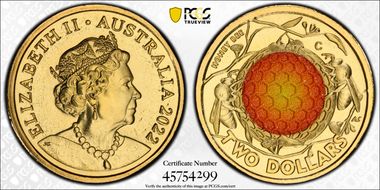 2022-C $2 Honey Bee Colorized MS68