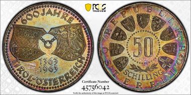 1963 50 Sch Tirol 600th Anniversary PR67