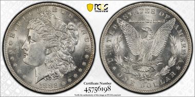 1882-O/S $1 Strong MS62