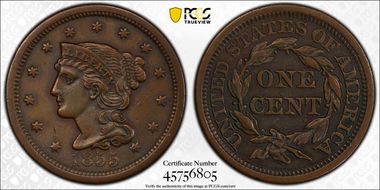 1855 1C Upright 55 AU50BN