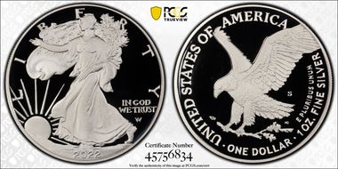 2022-S $1 Silver Eagle PR70DCAM