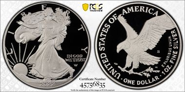 2022-S $1 Silver Eagle PR70DCAM