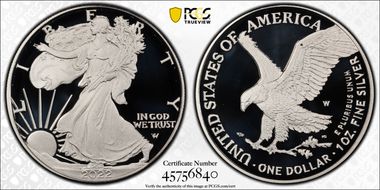 2022-W  $1 Silver Eagle PR69DCAM