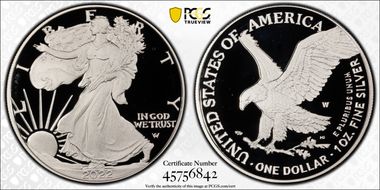2022-W  $1 Silver Eagle PR70DCAM