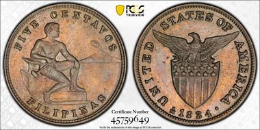 1934-M 5C Allen-5.04aa DDO & RP1 MS63