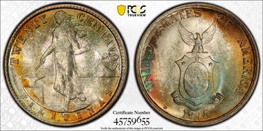 1945-D/D 20C Allen-12.05a MS67+