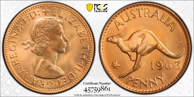 1963 Y. (p) 1D PR66RD