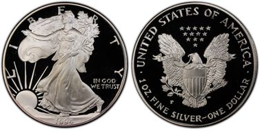 1994-P $1 Silver Eagle PR69DCAM