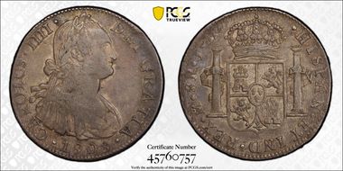1808-Mo TH 8 R Calico-988 Charles IIII XF45