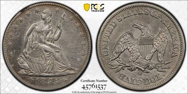 1855-O 50C Arrows N1