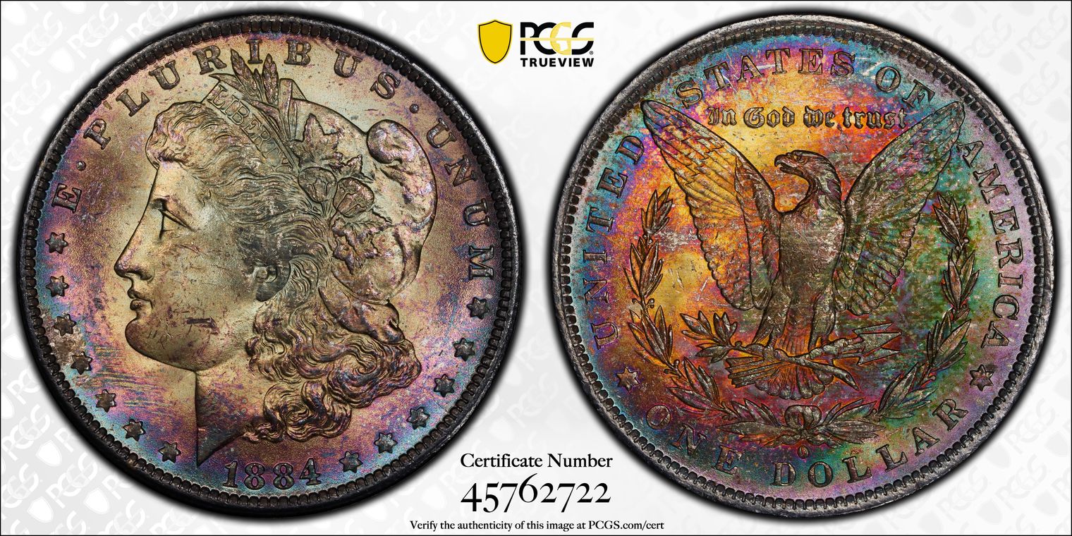 1884-O $1 MS-64
