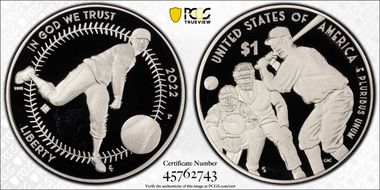 2022-P $1 Negro Leagues Baseball w/100 Privy PR69DCAM