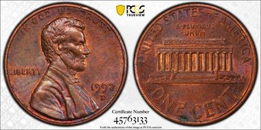 1992-D 1C Close AM, FS-901 AU53BN