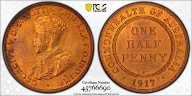 1917-I 1/2D MS64RB