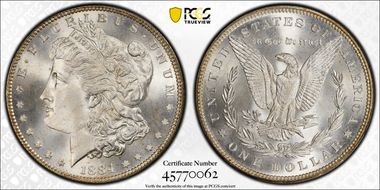 1884 $1 MS68